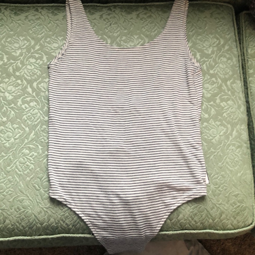 Striped bodysuit